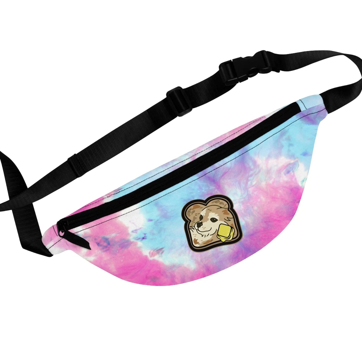 "Toast the Pomeranian" Tie Dye Fanny Pack 