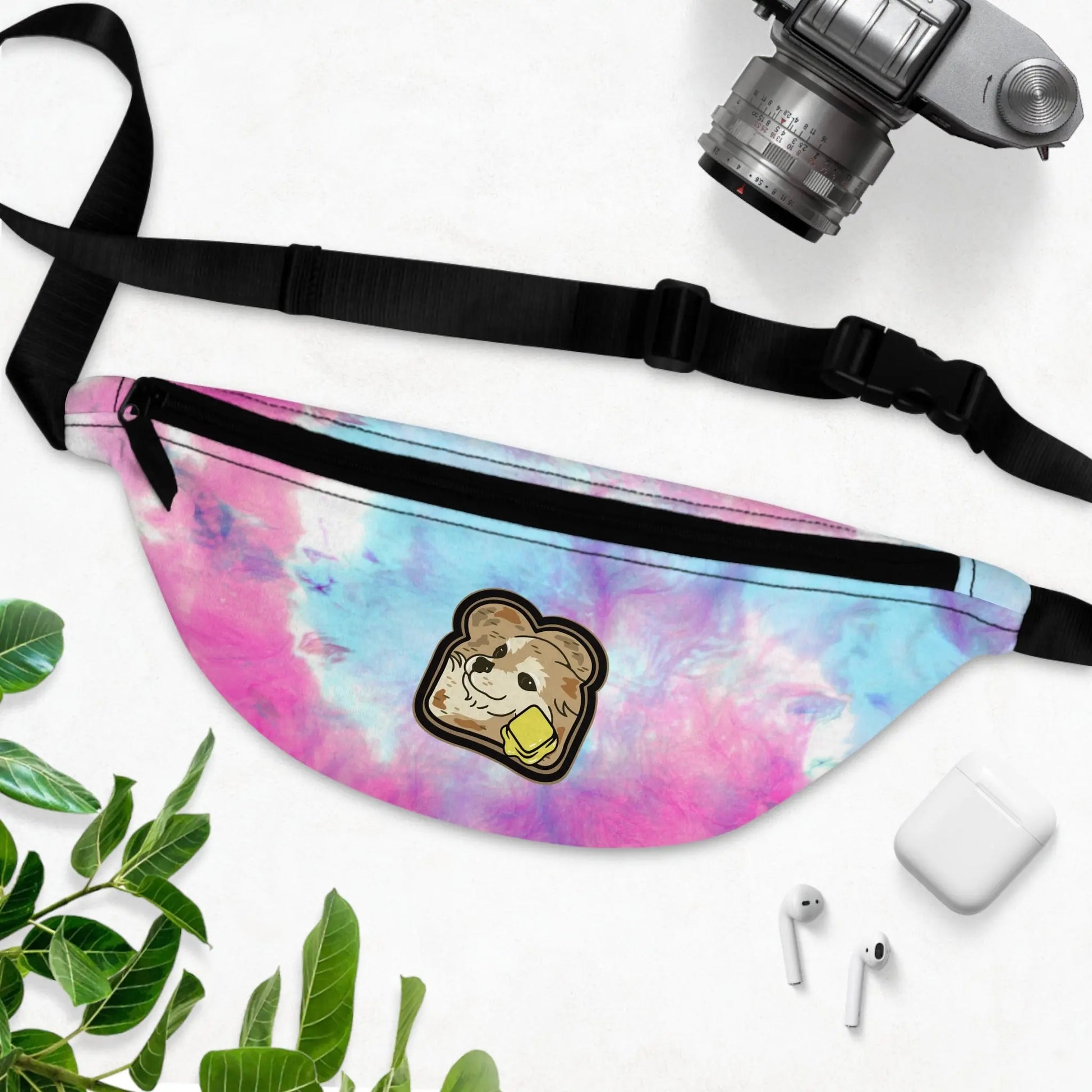 "Toast the Pomeranian" Tie Dye Fanny Pack 