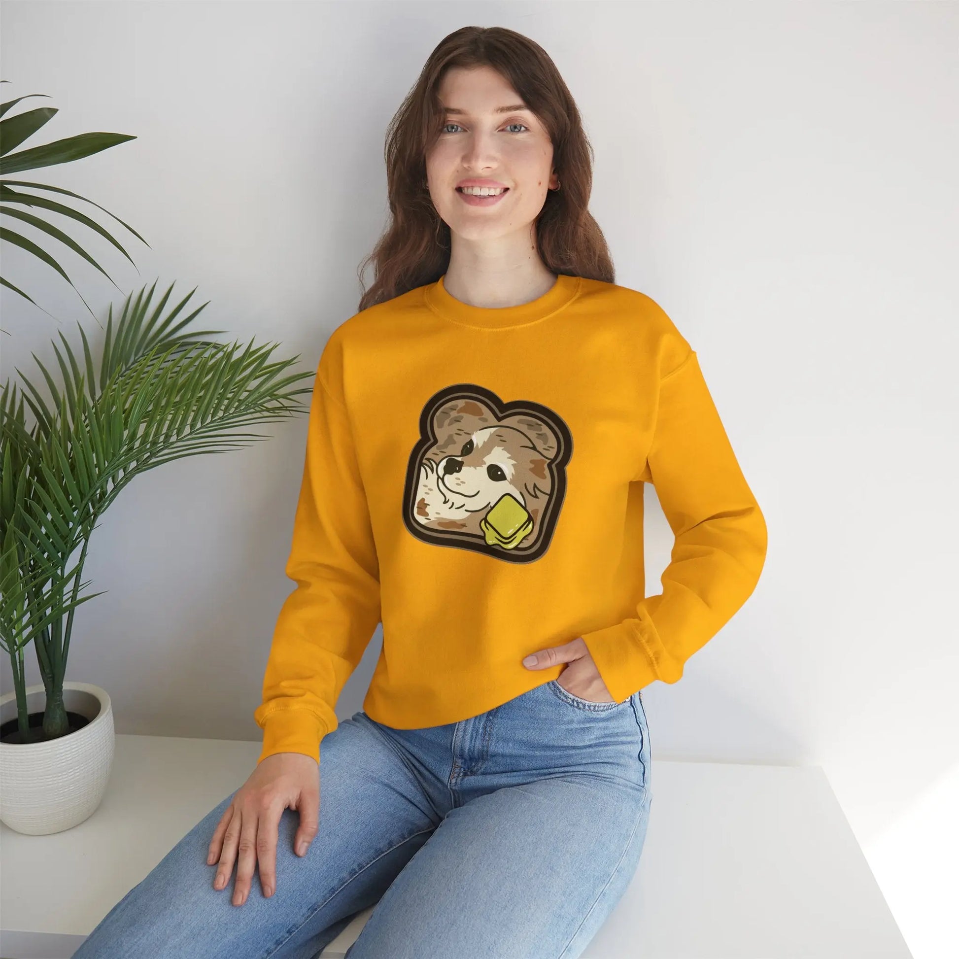 "Toast the Pomeranian" Unisex Crewneck Sweatshirt 