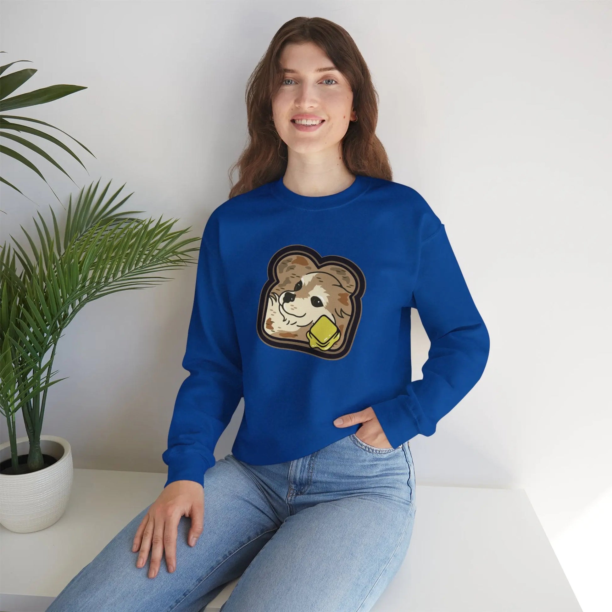 "Toast the Pomeranian" Unisex Crewneck Sweatshirt 