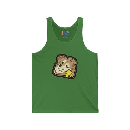 "Toast the Pomeranian" Unisex Heavy Cotton Tank Top