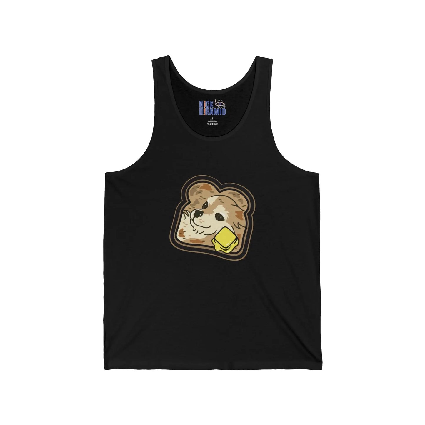 "Toast the Pomeranian" Unisex Heavy Cotton Tank Top