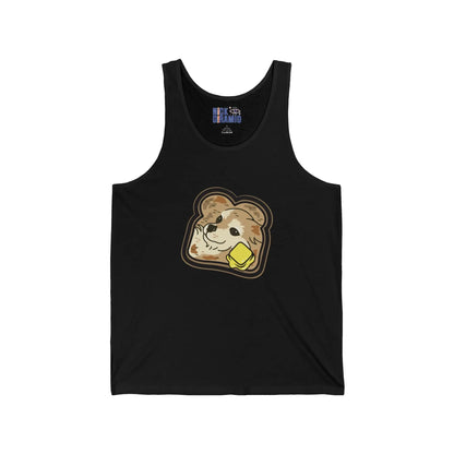 "Toast the Pomeranian" Unisex Heavy Cotton Tank Top