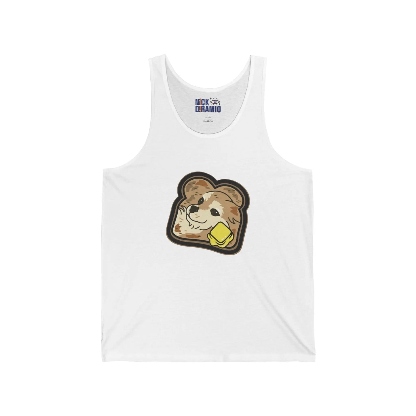 "Toast the Pomeranian" Unisex Heavy Cotton Tank Top