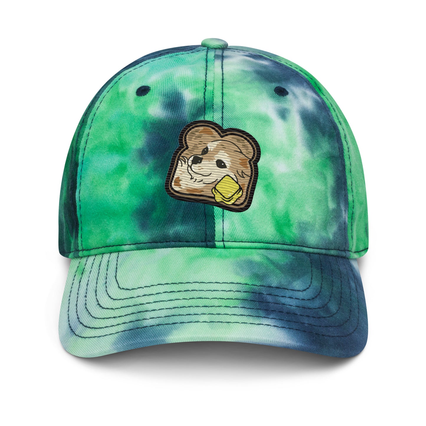 "Toast the Pomeranian" Tie Dye Baseball Hat